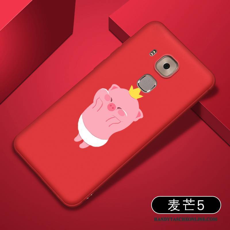 Hülle Huawei G9 Plus Weiche Trend Handyhüllen, Case Huawei G9 Plus Taschen Rot Schlank