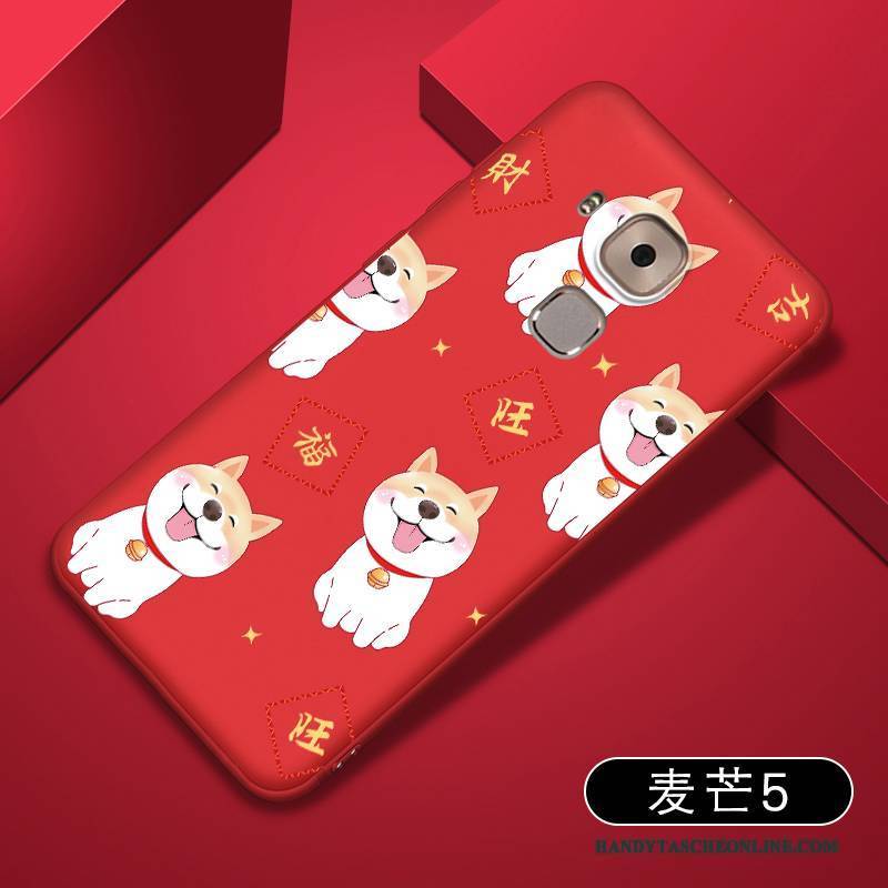 Hülle Huawei G9 Plus Weiche Trend Handyhüllen, Case Huawei G9 Plus Taschen Rot Schlank