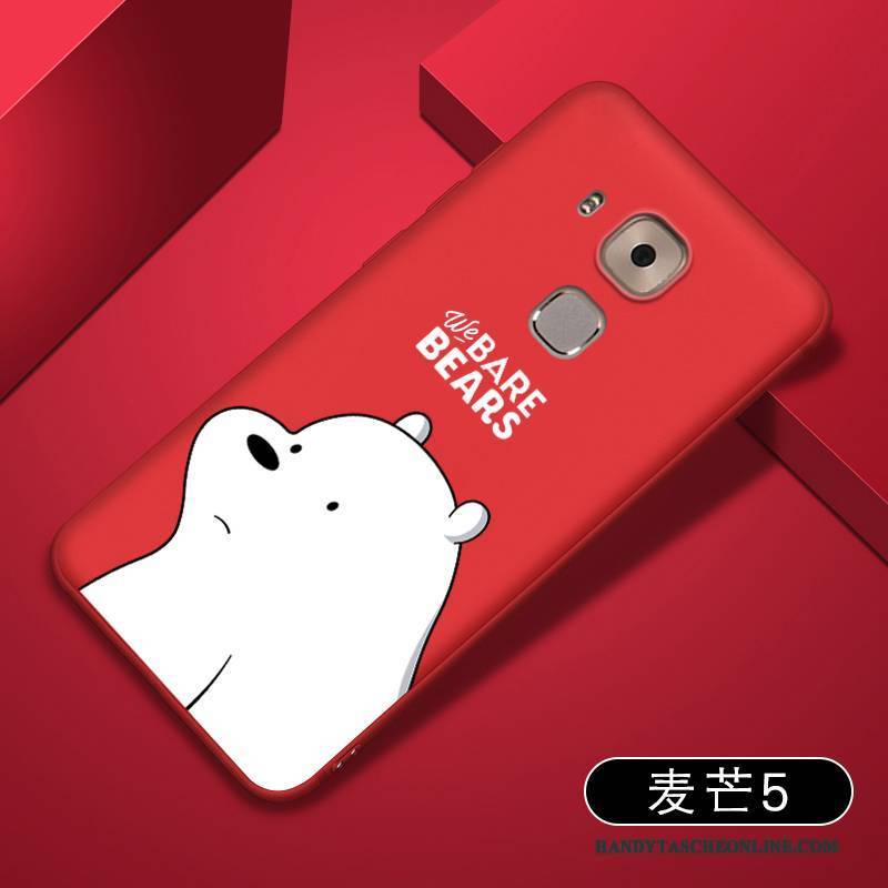 Hülle Huawei G9 Plus Weiche Trend Handyhüllen, Case Huawei G9 Plus Taschen Rot Schlank