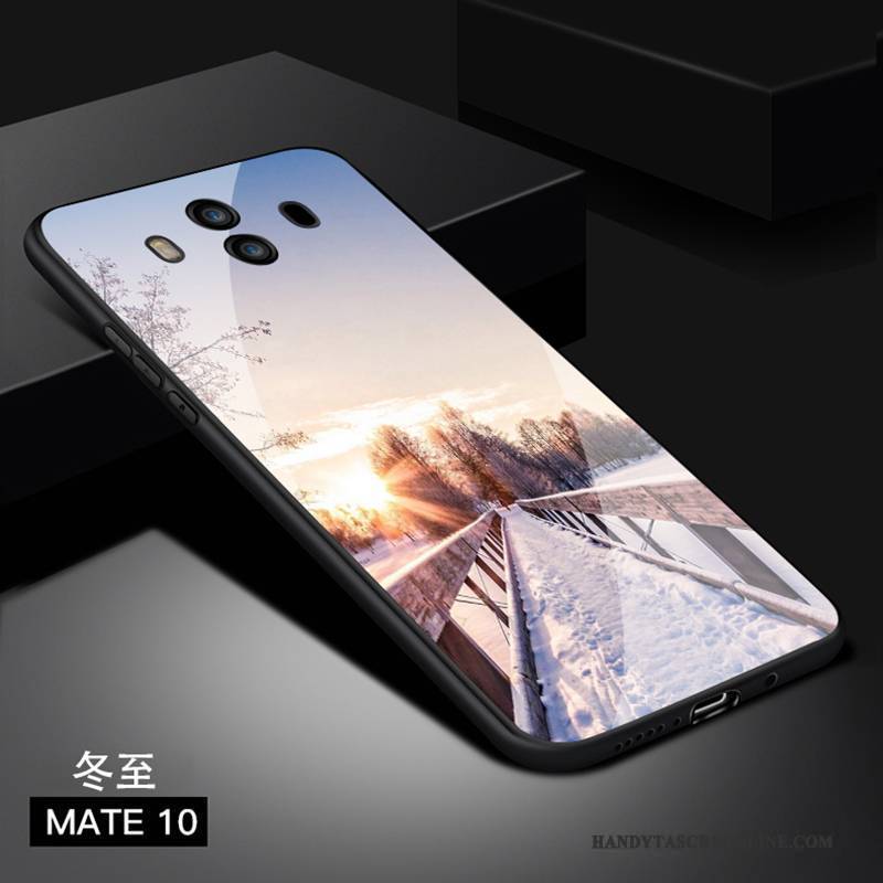 Hülle Huawei Mate 10 Kreativ Glas Trend, Case Huawei Mate 10 Schutz Anti-sturz Handyhüllen