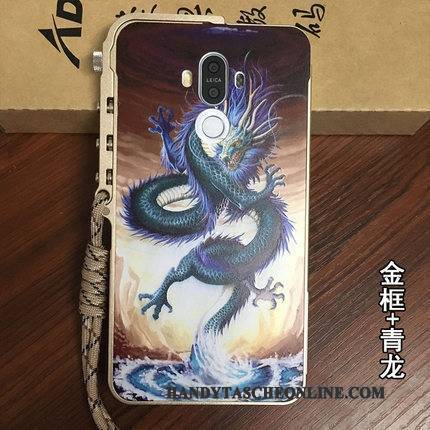 Hülle Huawei Mate 10 Kreativ Grenze Schwarz, Case Huawei Mate 10 Taschen Trend Schwer