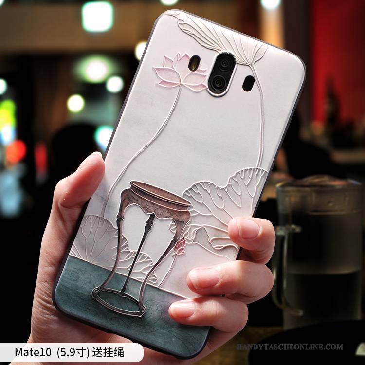 Hülle Huawei Mate 10 Kreativ Handyhüllen Persönlichkeit, Case Huawei Mate 10 Taschen Anti-sturz Chinesische Art