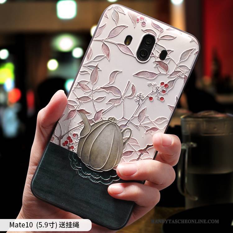 Hülle Huawei Mate 10 Kreativ Handyhüllen Persönlichkeit, Case Huawei Mate 10 Taschen Anti-sturz Chinesische Art