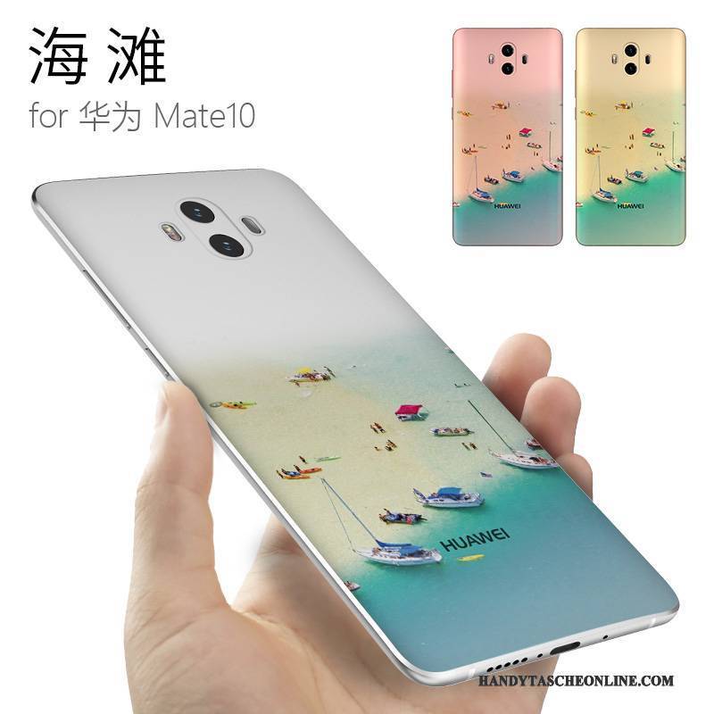 Hülle Huawei Mate 10 Kreativ Persönlichkeit Gelb, Case Huawei Mate 10 Silikon Trendmarke Anti-sturz