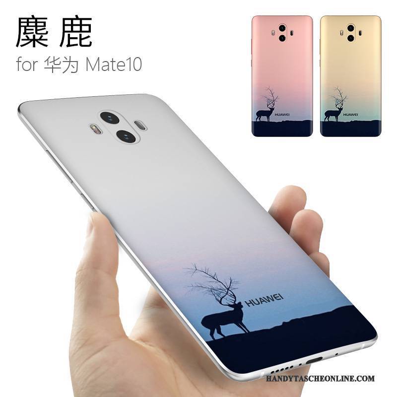 Hülle Huawei Mate 10 Kreativ Persönlichkeit Gelb, Case Huawei Mate 10 Silikon Trendmarke Anti-sturz