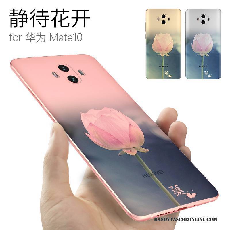 Hülle Huawei Mate 10 Kreativ Persönlichkeit Gelb, Case Huawei Mate 10 Silikon Trendmarke Anti-sturz