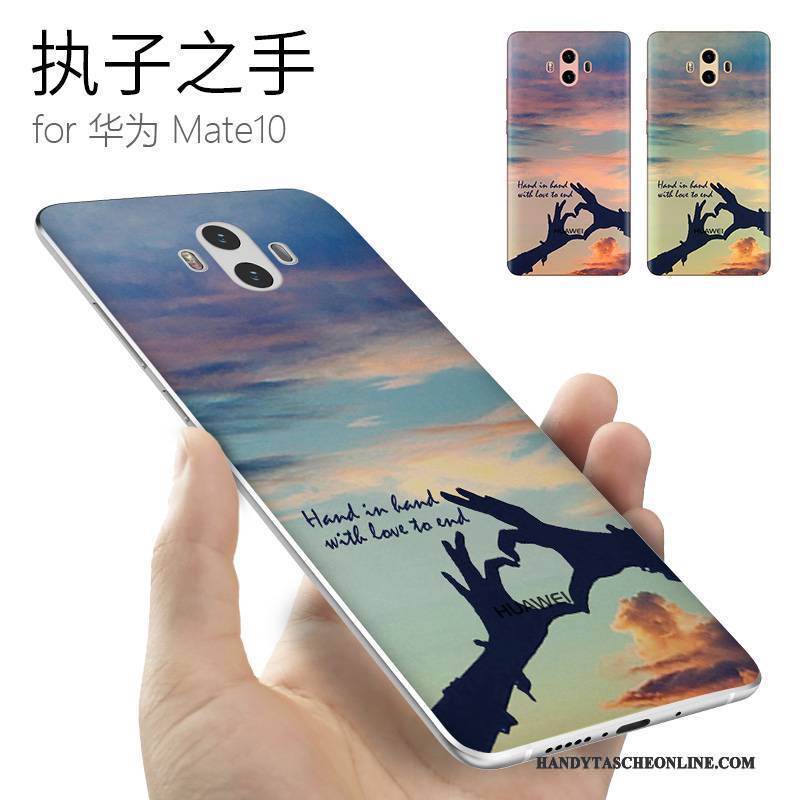 Hülle Huawei Mate 10 Kreativ Persönlichkeit Gelb, Case Huawei Mate 10 Silikon Trendmarke Anti-sturz