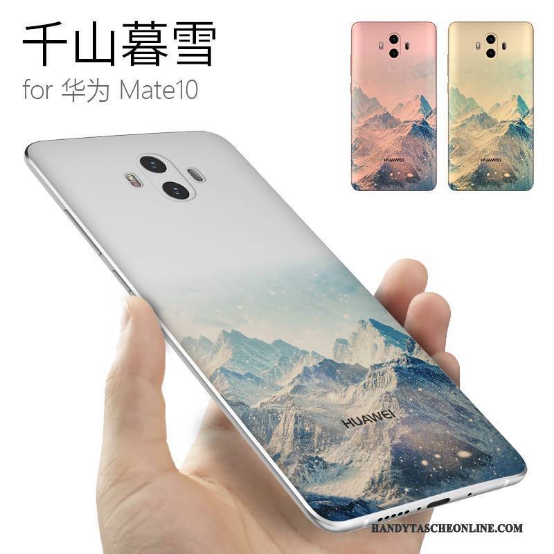 Hülle Huawei Mate 10 Kreativ Persönlichkeit Gelb, Case Huawei Mate 10 Silikon Trendmarke Anti-sturz