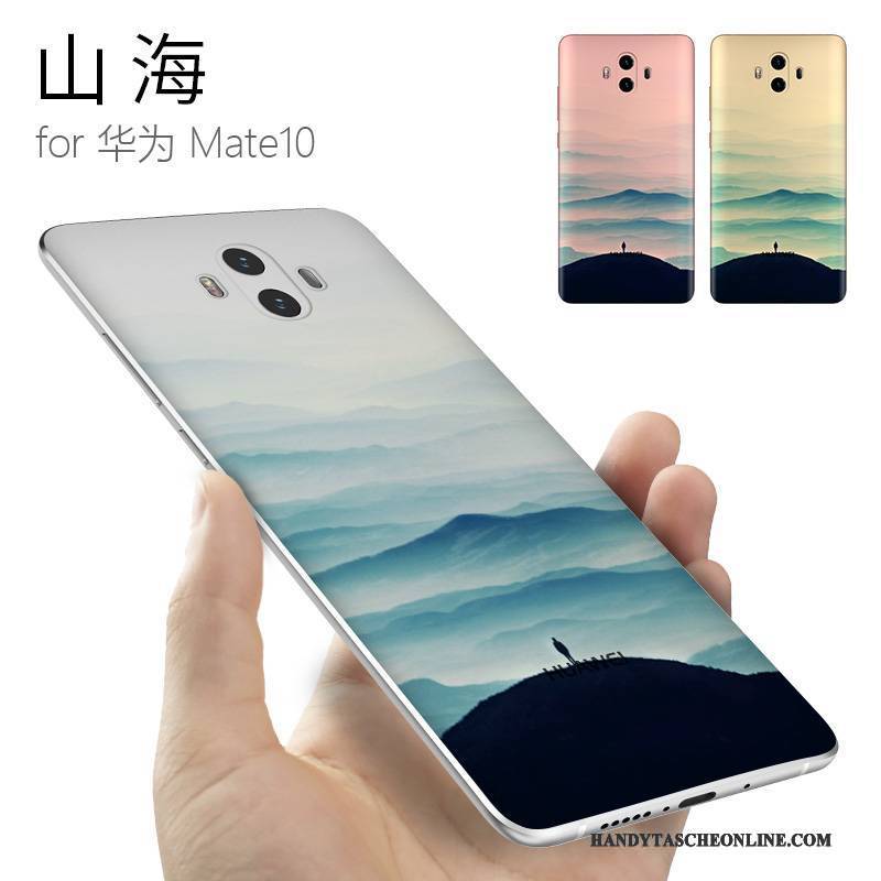 Hülle Huawei Mate 10 Kreativ Persönlichkeit Gelb, Case Huawei Mate 10 Silikon Trendmarke Anti-sturz