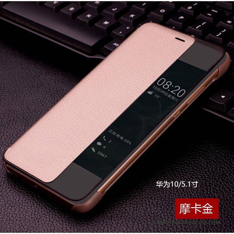 Hülle Huawei Mate 10 Lederhülle Anti-sturz Schwarz, Case Huawei Mate 10 Folio Handyhüllen