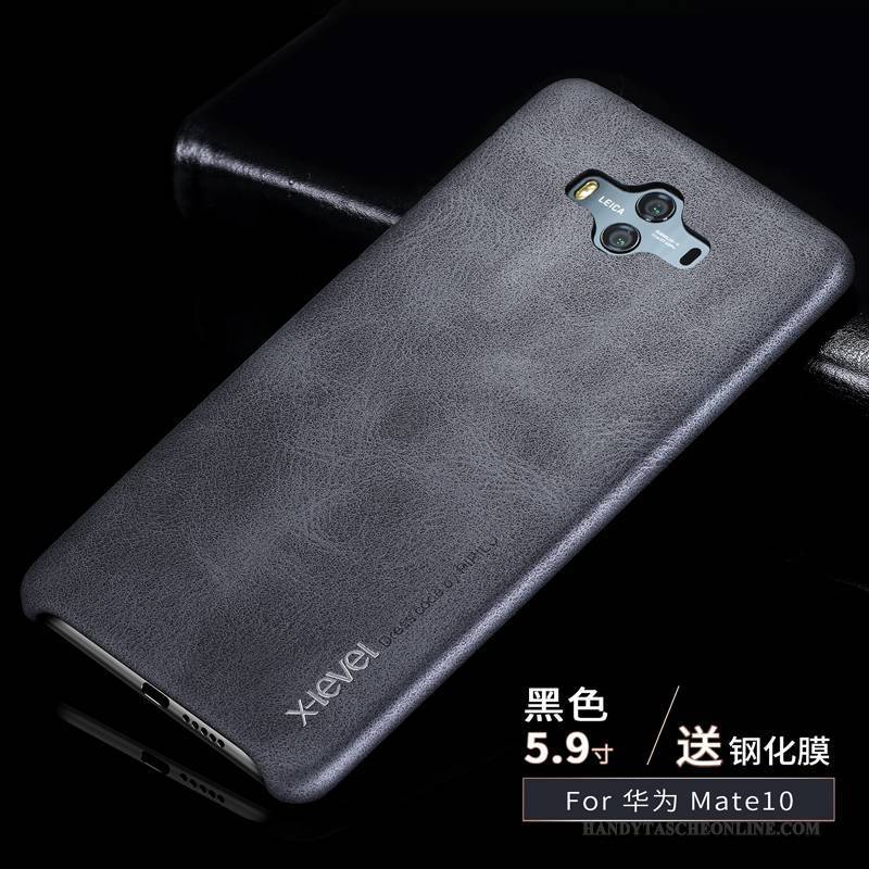Hülle Huawei Mate 10 Lederhülle Lichtfarbe Trend, Case Huawei Mate 10 Schutz Handyhüllen Schlank