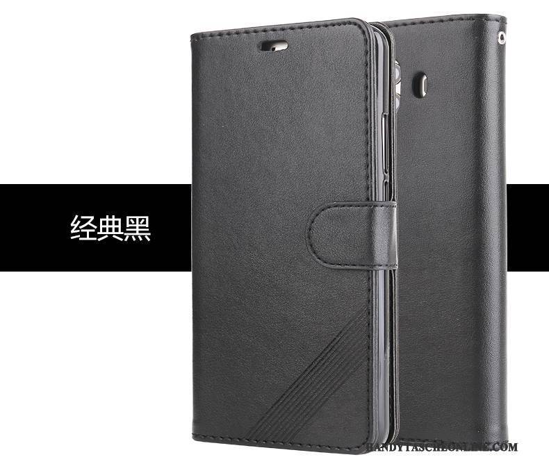Hülle Huawei Mate 10 Lederhülle Trend Anti-sturz, Case Huawei Mate 10 Schutz Handyhüllen Rot
