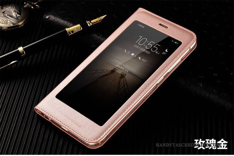 Hülle Huawei Mate 10 Lite Folio Dünne Rosa, Case Huawei Mate 10 Lite Taschen Handyhüllen Anti-sturz
