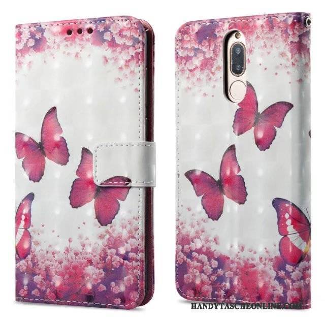 Hülle Huawei Mate 10 Lite Geldbörse Rosa, Case Huawei Mate 10 Lite Schutz