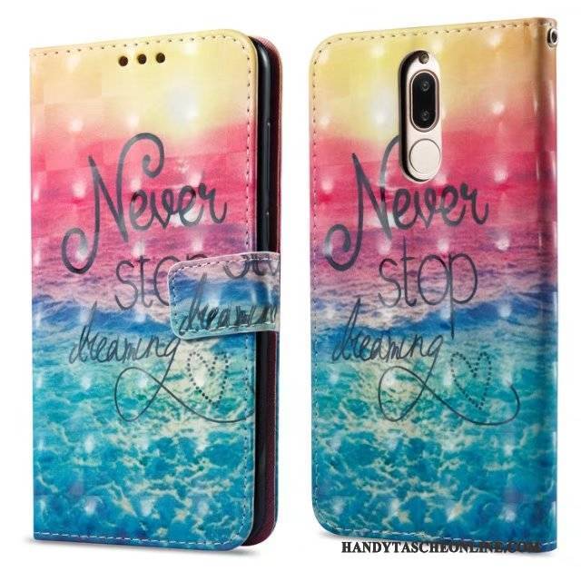Hülle Huawei Mate 10 Lite Geldbörse Rosa, Case Huawei Mate 10 Lite Schutz