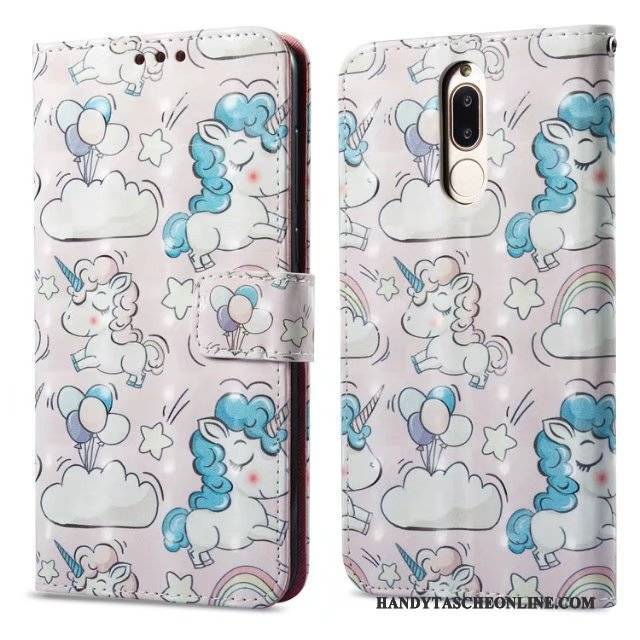 Hülle Huawei Mate 10 Lite Geldbörse Rosa, Case Huawei Mate 10 Lite Schutz
