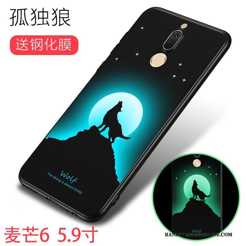 Hülle Huawei Mate 10 Lite Kreativ Anti-sturz Handyhüllen, Case Huawei Mate 10 Lite Taschen Lila Leuchtende