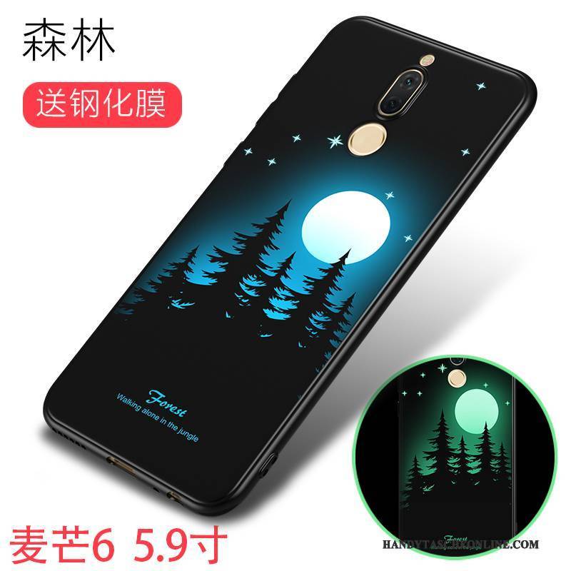Hülle Huawei Mate 10 Lite Kreativ Anti-sturz Handyhüllen, Case Huawei Mate 10 Lite Taschen Lila Leuchtende