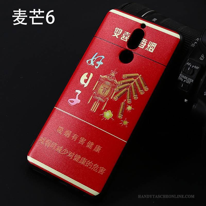 Hülle Huawei Mate 10 Lite Kreativ Rot Persönlichkeit, Case Huawei Mate 10 Lite Weiche Handyhüllen