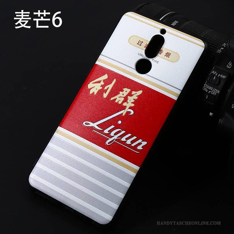 Hülle Huawei Mate 10 Lite Kreativ Rot Persönlichkeit, Case Huawei Mate 10 Lite Weiche Handyhüllen
