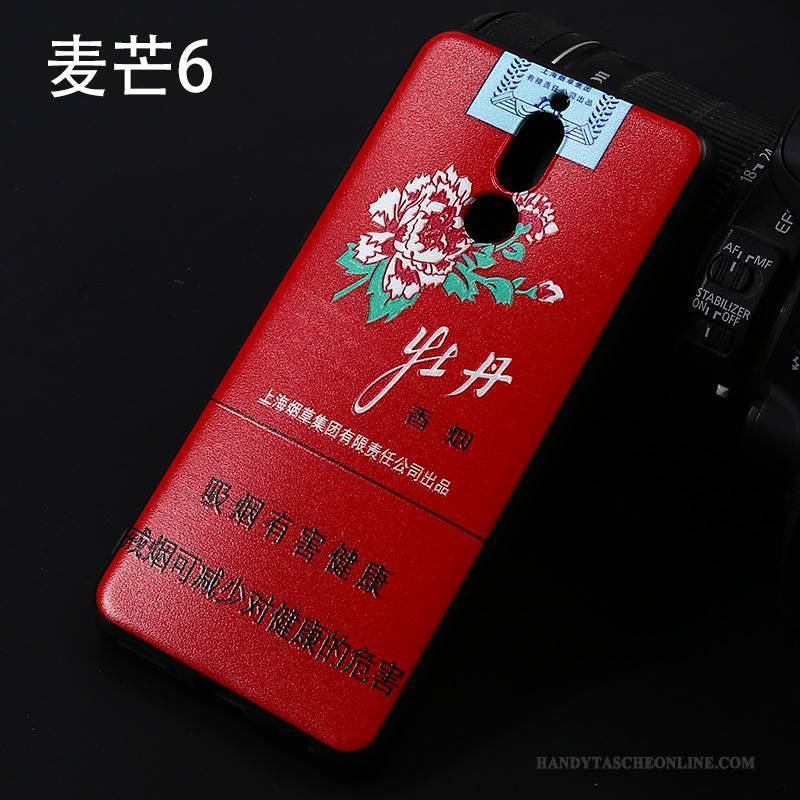 Hülle Huawei Mate 10 Lite Kreativ Rot Persönlichkeit, Case Huawei Mate 10 Lite Weiche Handyhüllen