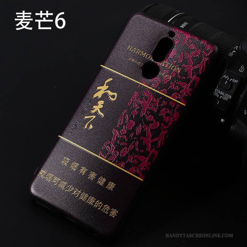 Hülle Huawei Mate 10 Lite Kreativ Rot Persönlichkeit, Case Huawei Mate 10 Lite Weiche Handyhüllen