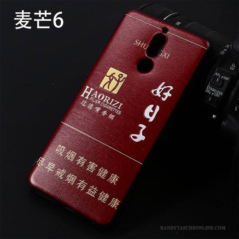 Hülle Huawei Mate 10 Lite Kreativ Rot Persönlichkeit, Case Huawei Mate 10 Lite Weiche Handyhüllen
