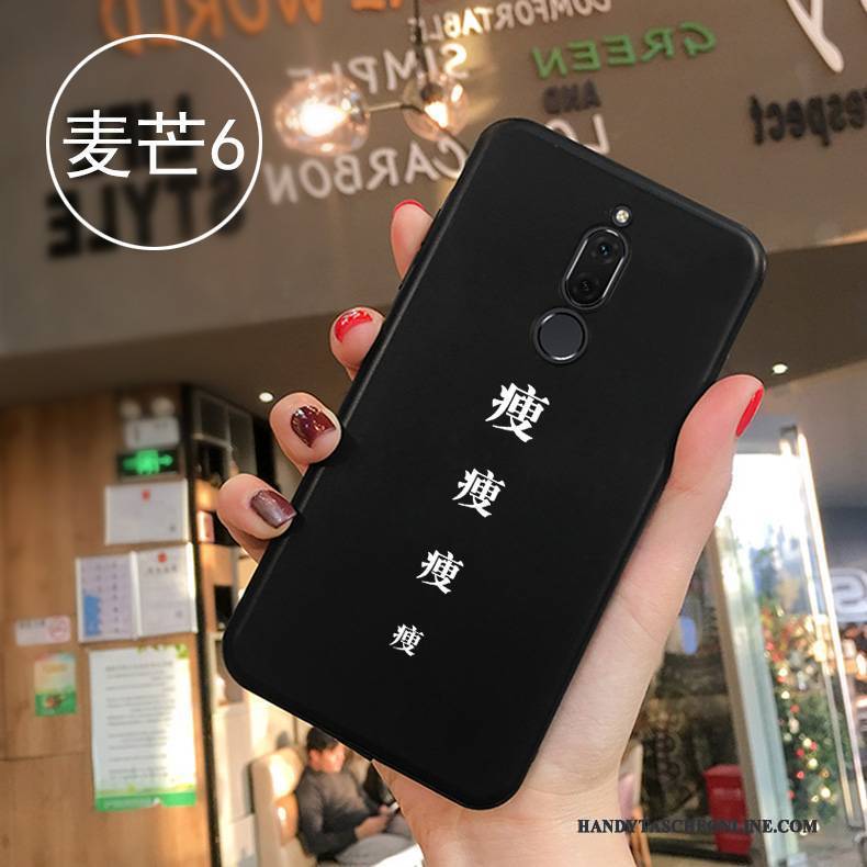 Hülle Huawei Mate 10 Lite Kreativ Trend Schwarz, Case Huawei Mate 10 Lite Taschen Liebhaber Persönlichkeit