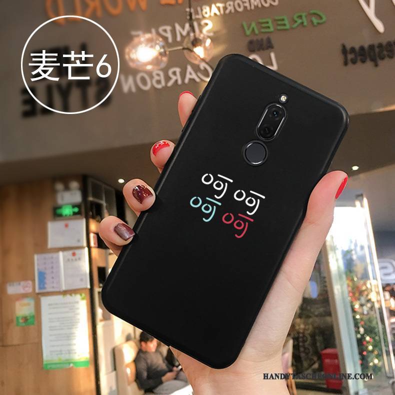Hülle Huawei Mate 10 Lite Kreativ Trend Schwarz, Case Huawei Mate 10 Lite Taschen Liebhaber Persönlichkeit