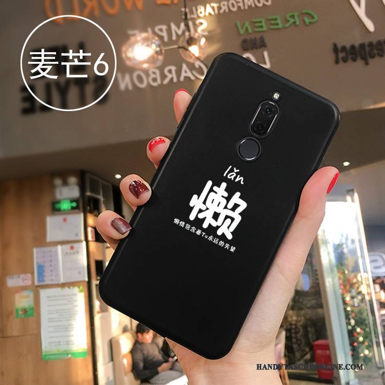 Hülle Huawei Mate 10 Lite Kreativ Trend Schwarz, Case Huawei Mate 10 Lite Taschen Liebhaber Persönlichkeit