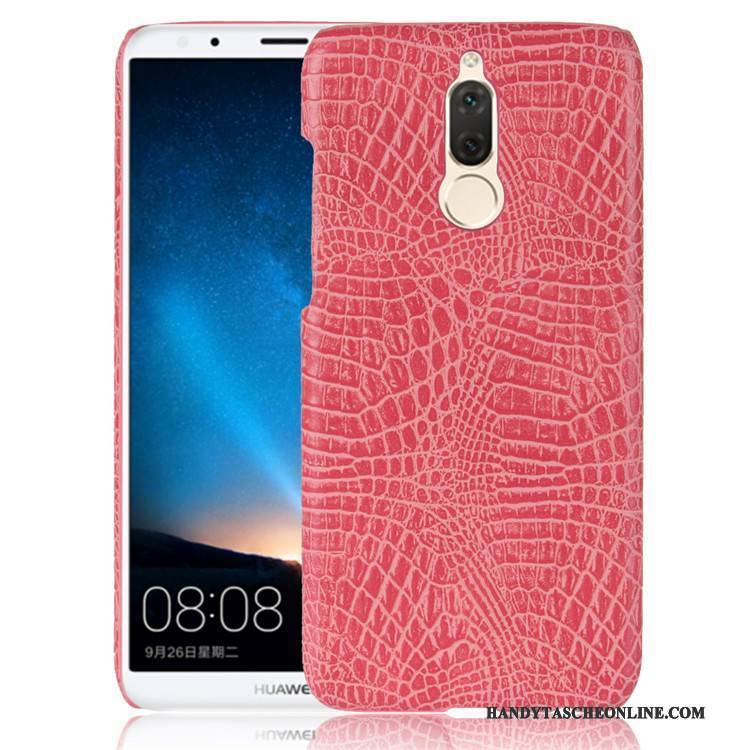 Hülle Huawei Mate 10 Lite Leder Anti-sturz Orange, Case Huawei Mate 10 Lite Retro Schwer Muster