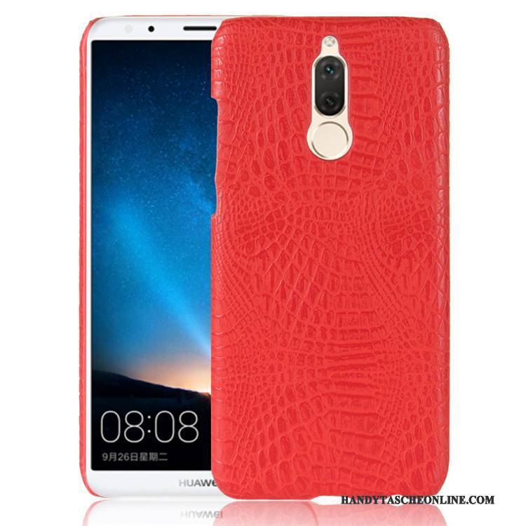 Hülle Huawei Mate 10 Lite Leder Anti-sturz Orange, Case Huawei Mate 10 Lite Retro Schwer Muster