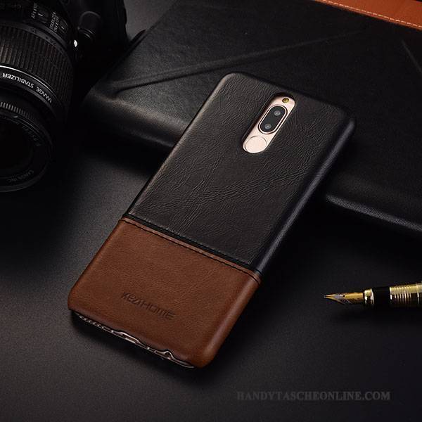 Hülle Huawei Mate 10 Lite Leder Business Schlank, Case Huawei Mate 10 Lite Schutz Handyhüllen