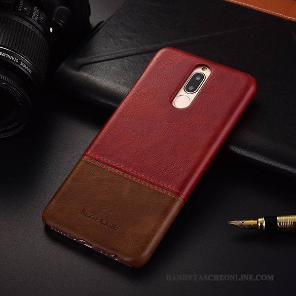 Hülle Huawei Mate 10 Lite Leder Business Schlank, Case Huawei Mate 10 Lite Schutz Handyhüllen