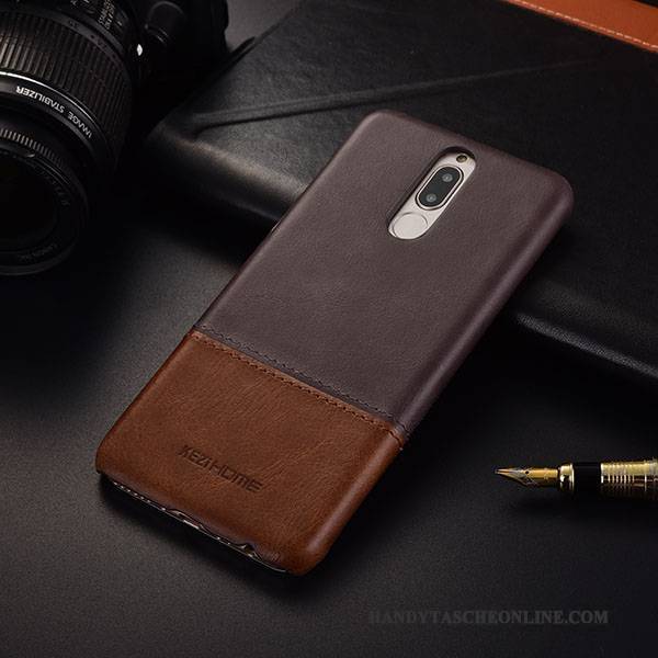 Hülle Huawei Mate 10 Lite Leder Business Schlank, Case Huawei Mate 10 Lite Schutz Handyhüllen