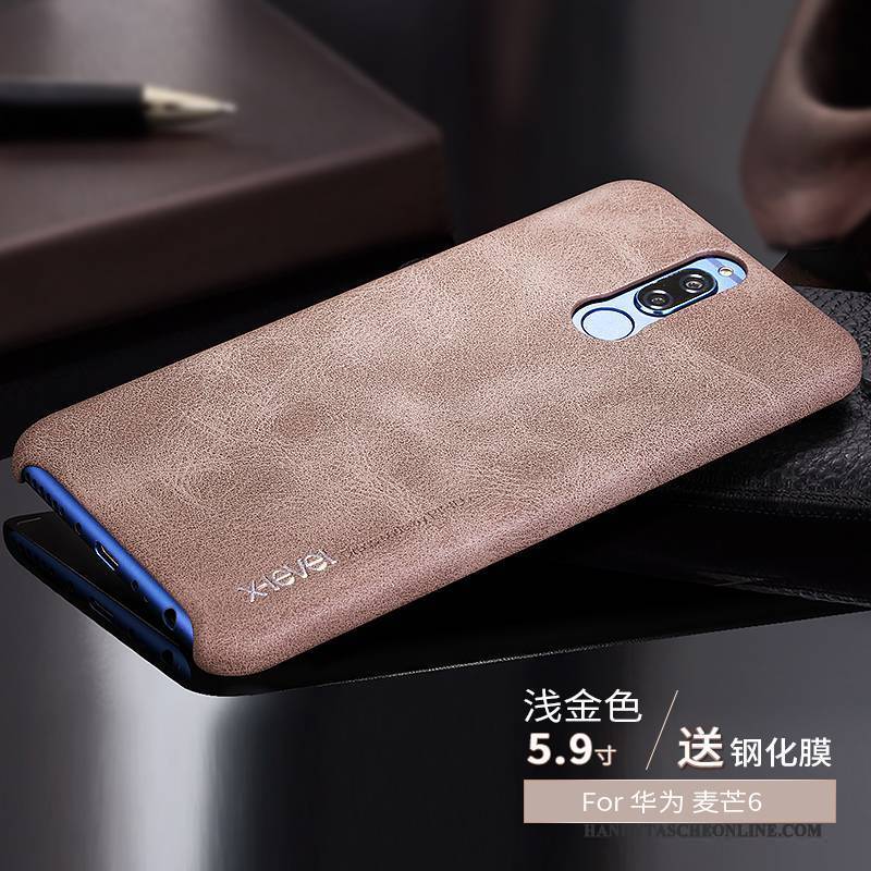 Hülle Huawei Mate 10 Lite Lederhülle Lichtfarbe Handyhüllen, Case Huawei Mate 10 Lite Weiche Schlank Anti-sturz