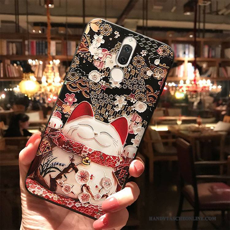 Hülle Huawei Mate 10 Lite Taschen Handyhüllen Hängende Verzierungen, Case Huawei Mate 10 Lite Farbe Trend Katzen