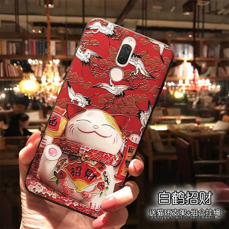 Hülle Huawei Mate 10 Lite Taschen Handyhüllen Hängende Verzierungen, Case Huawei Mate 10 Lite Farbe Trend Katzen