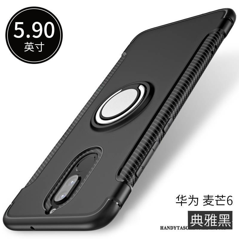 Hülle Huawei Mate 10 Lite Weiche Ring Handyhüllen, Case Huawei Mate 10 Lite Schutz Dunkelblau Anti-sturz