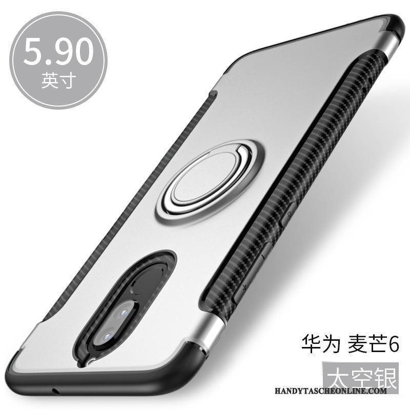 Hülle Huawei Mate 10 Lite Weiche Ring Handyhüllen, Case Huawei Mate 10 Lite Schutz Dunkelblau Anti-sturz