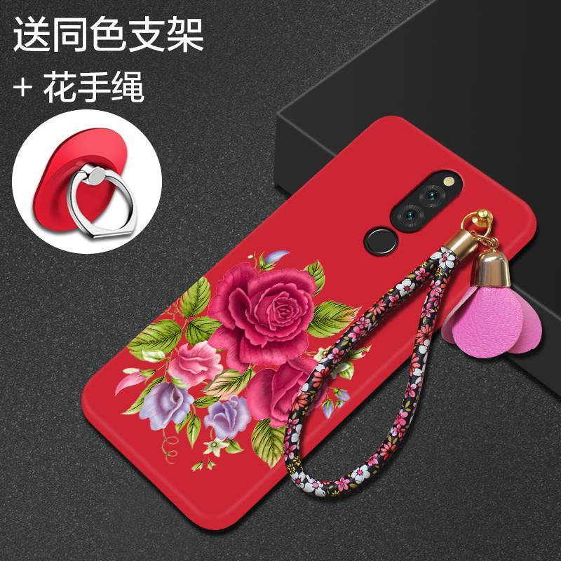 Hülle Huawei Mate 10 Lite Weiche Rot Handyhüllen, Case Huawei Mate 10 Lite Kreativ Anti-sturz