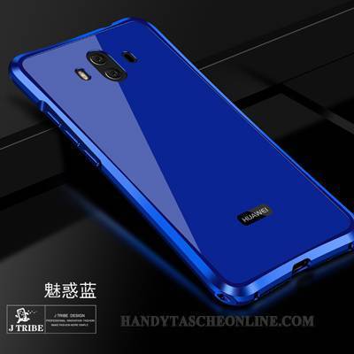 Hülle Huawei Mate 10 Metall Anti-sturz Grenze, Case Huawei Mate 10 Schutz Rot Trend