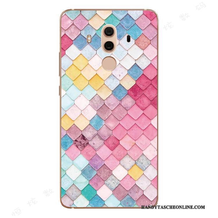 Hülle Huawei Mate 10 Pro Kreativ Rosa Trend, Case Huawei Mate 10 Pro Silikon Handyhüllen Kunst