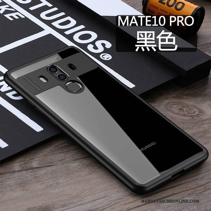 Hülle Huawei Mate 10 Pro Silikon Handyhüllen Schwarz, Case Huawei Mate 10 Pro Anti-sturz Schlank