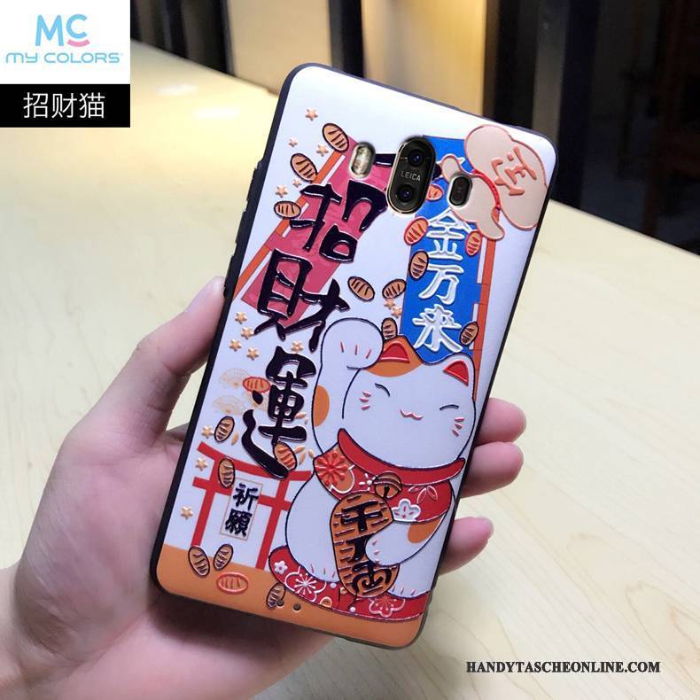 Hülle Huawei Mate 10 Prägung Handyhüllen Grau, Case Huawei Mate 10 Schutz Anti-sturz Trend