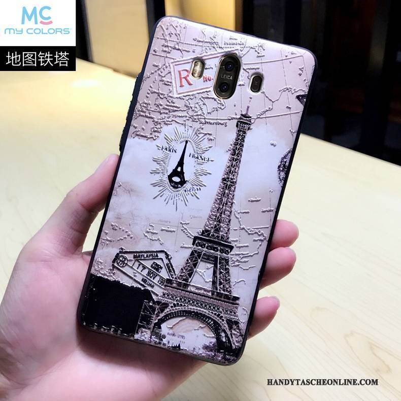 Hülle Huawei Mate 10 Prägung Handyhüllen Grau, Case Huawei Mate 10 Schutz Anti-sturz Trend