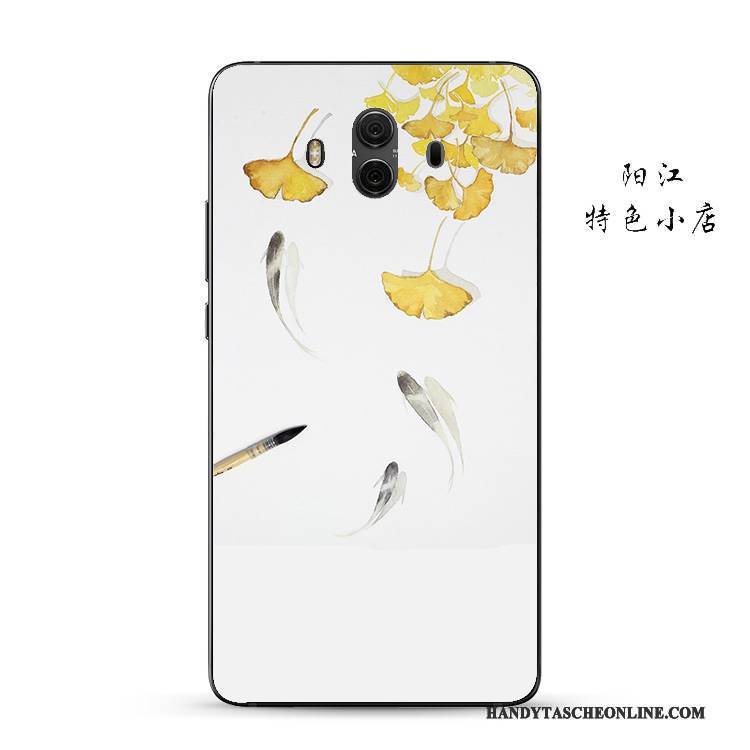 Hülle Huawei Mate 10 Schutz Anti-sturz Gold, Case Huawei Mate 10 Weiche Handyhüllen Chinesische Art