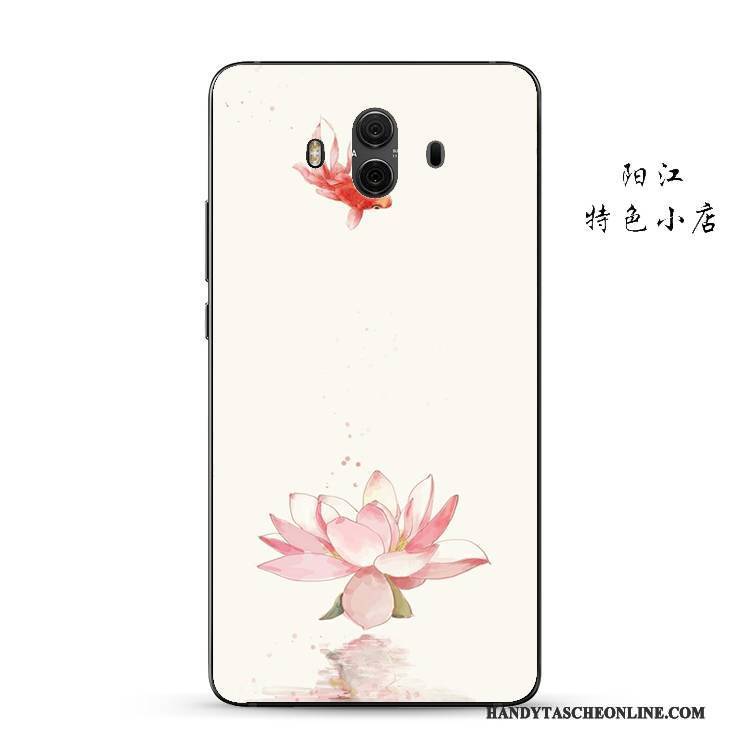 Hülle Huawei Mate 10 Schutz Anti-sturz Gold, Case Huawei Mate 10 Weiche Handyhüllen Chinesische Art