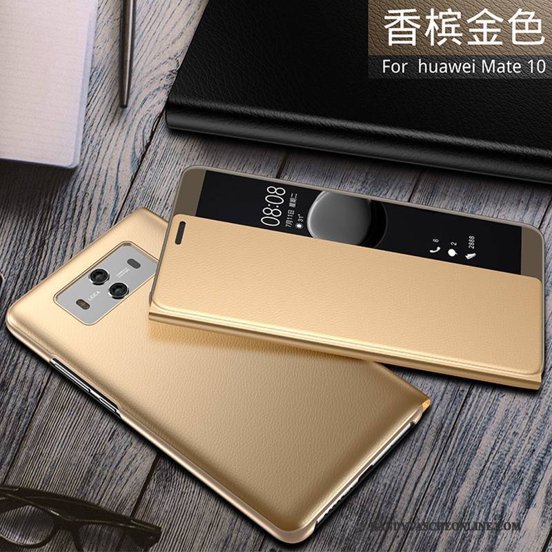 Hülle Huawei Mate 10 Schutz Anti-sturz Handyhüllen, Case Huawei Mate 10 Folio Rosegold