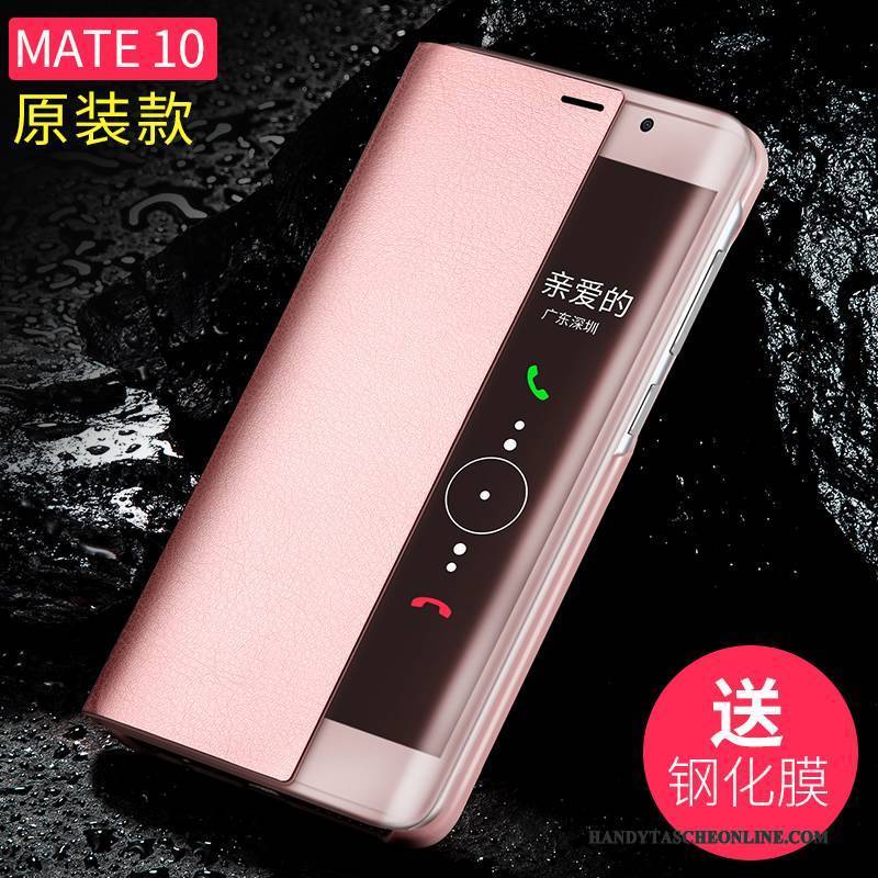 Hülle Huawei Mate 10 Schutz Blau Handyhüllen, Case Huawei Mate 10 Lederhülle Anti-sturz